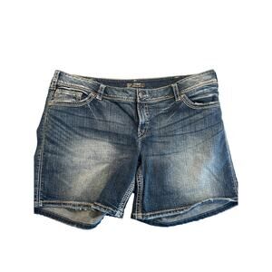 Women’s Silver Suki Plus Size Shorts. Size 24